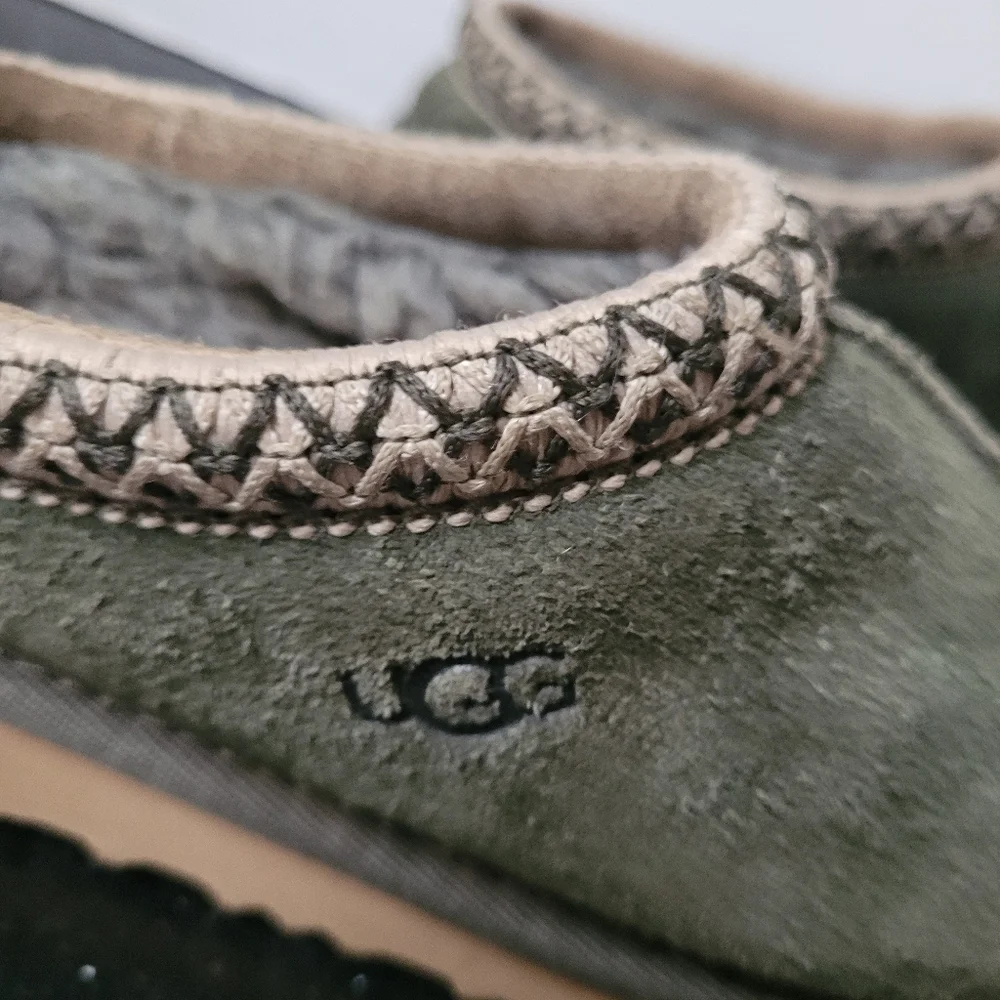 Ugg Cozy Green Suede Slippers